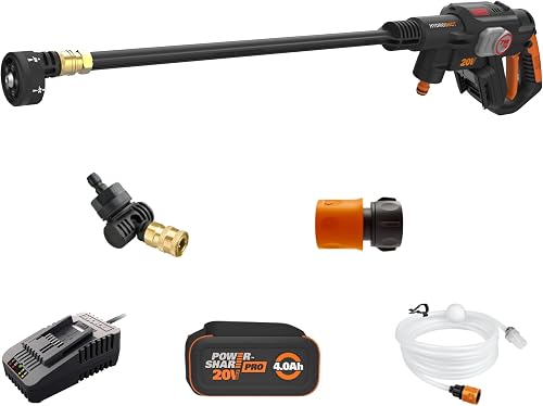 Cordless Pressure Washer, 20V 710 PSI Power Washer, WG633