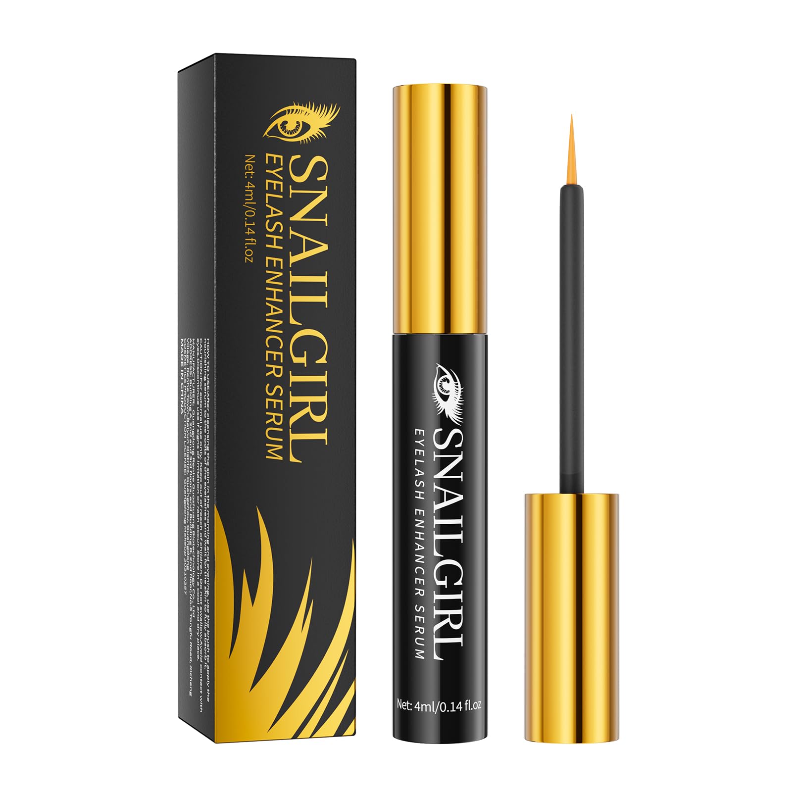 Lash Serum for Eyelash Growth for Mature Women, Multi-Peptide Prostaglandin-Free Eyelash Growth Serum for the Look of Longer, Fuller Lashes, Nourishing Eyelash Serum to Support Strong EyeLashes 0.14 Fl Oz