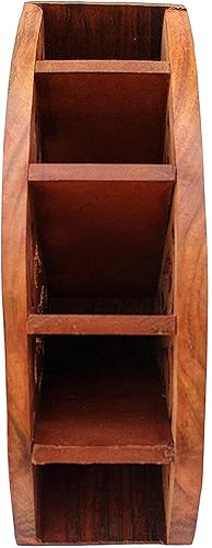 Miniatura 4 de Soporte de almacenamiento de madera hecho a mano con control remoto | Soporte remoto de madera para oficina | Soporte remoto de CA | Caja de