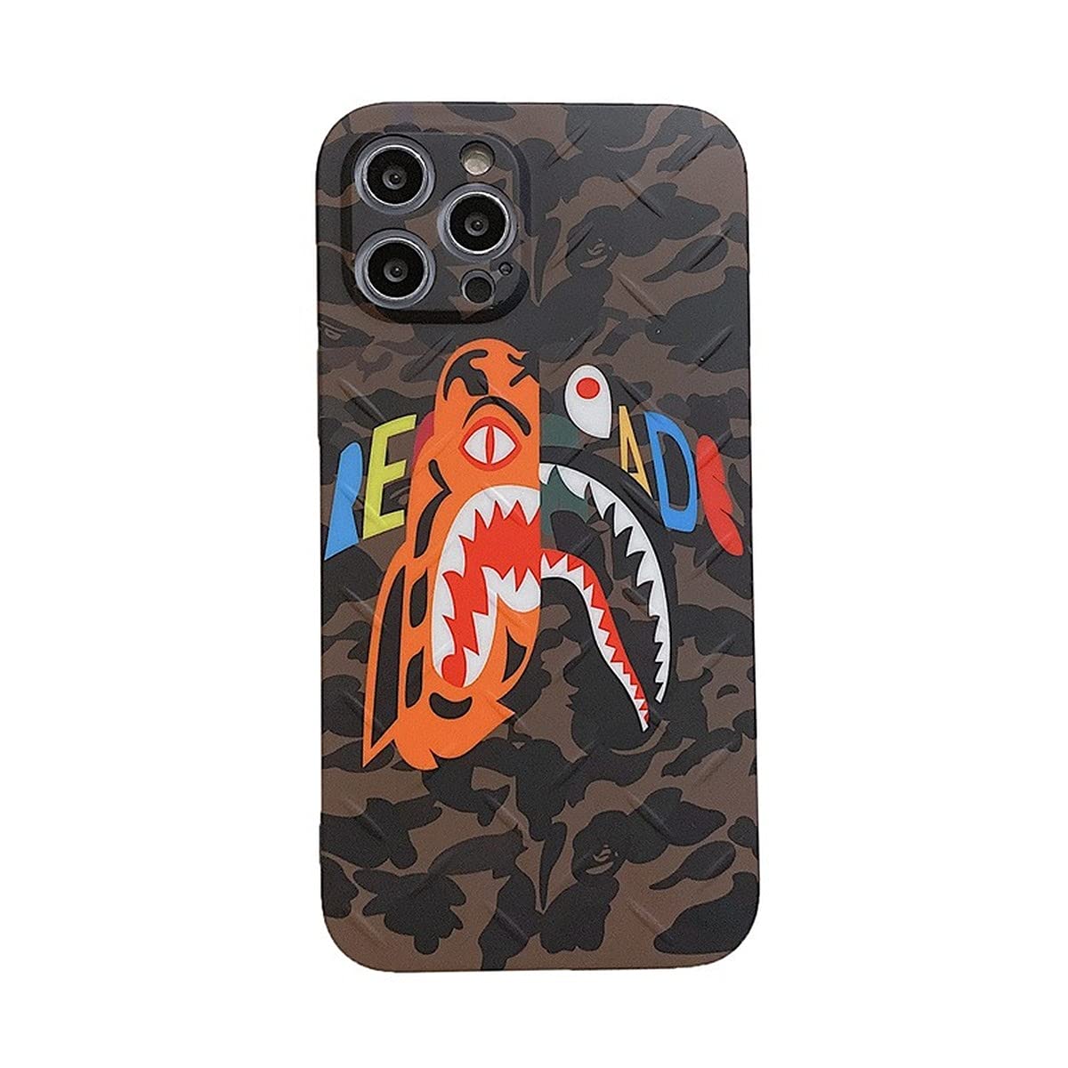 Bape Shark Camo iPhone Case A Bathing Ape Tup Protective Drop Protection  Case Fits for iPhone 12Pro Max,12Pro,12,11Pro,11,Xs Max,Xs,X,8P,8,7P,7,6P,6