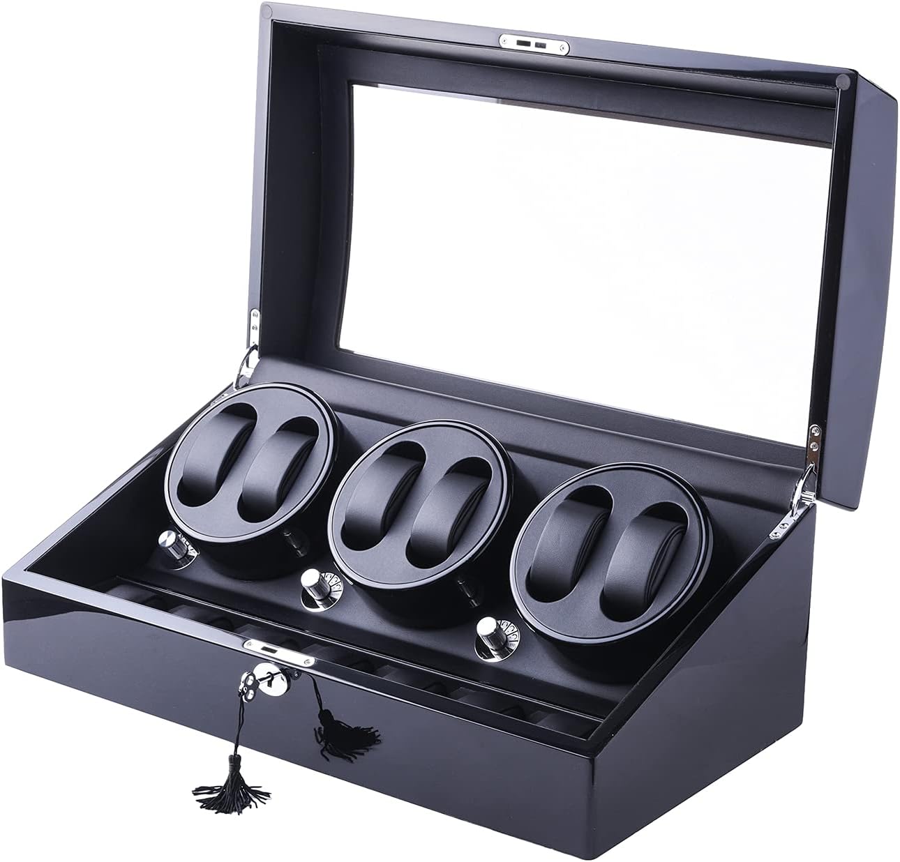XTELARYWatch Winder, Automatic Watch Winder Box with 6 Watch Winder Positions and 7 Display Storage Spaces