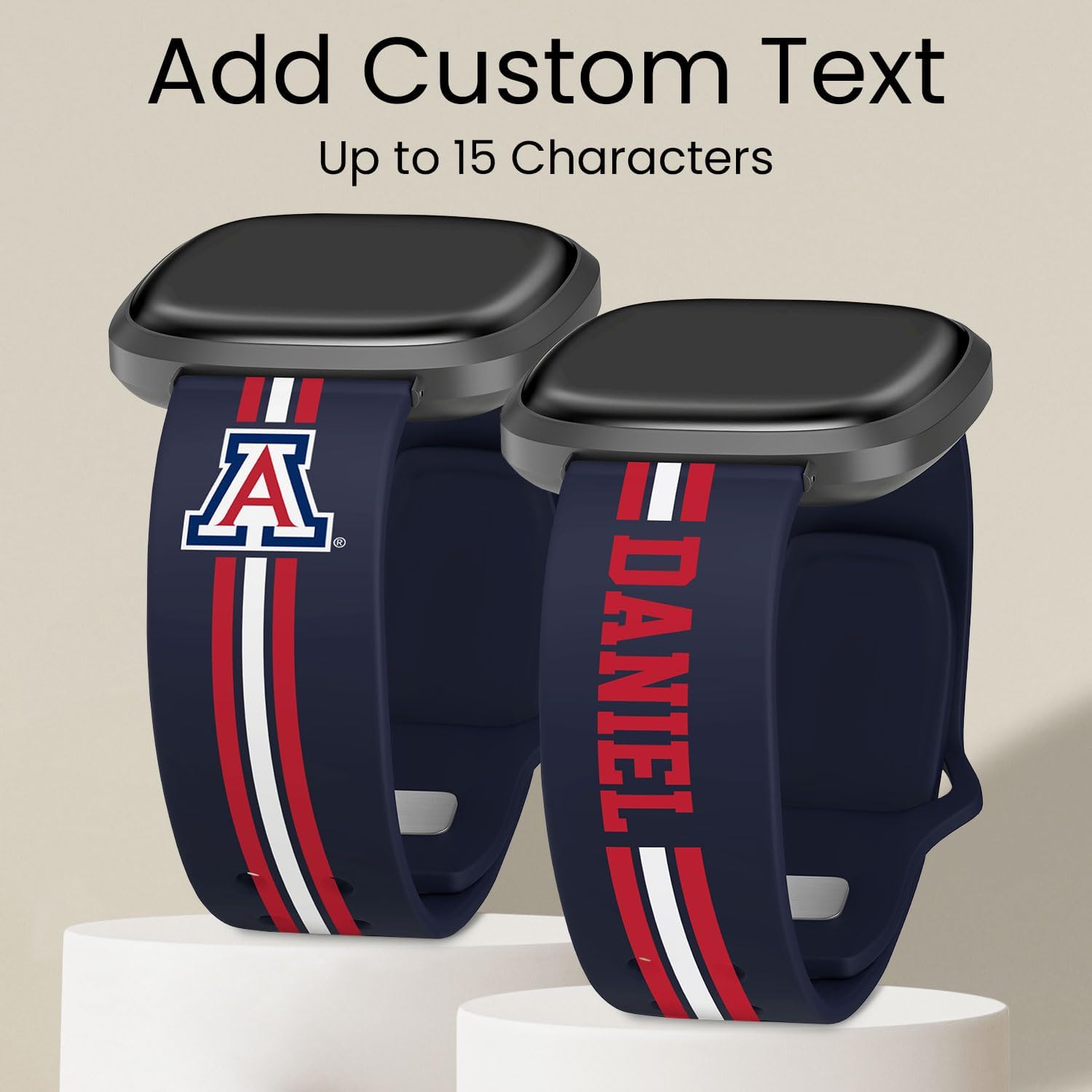 Affinity Bands Arizona WildcatsHD Watch Band Compatible with Fitbit Versa 3 and Sense