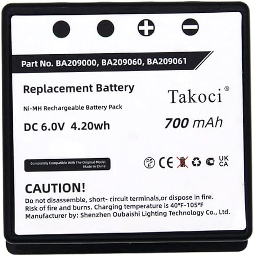 Miniatura 7 de Batería de repuesto para control de radio de grúa HBC FUB9NM BA209000BA209060BA209061, 6V 700mAh NiMH