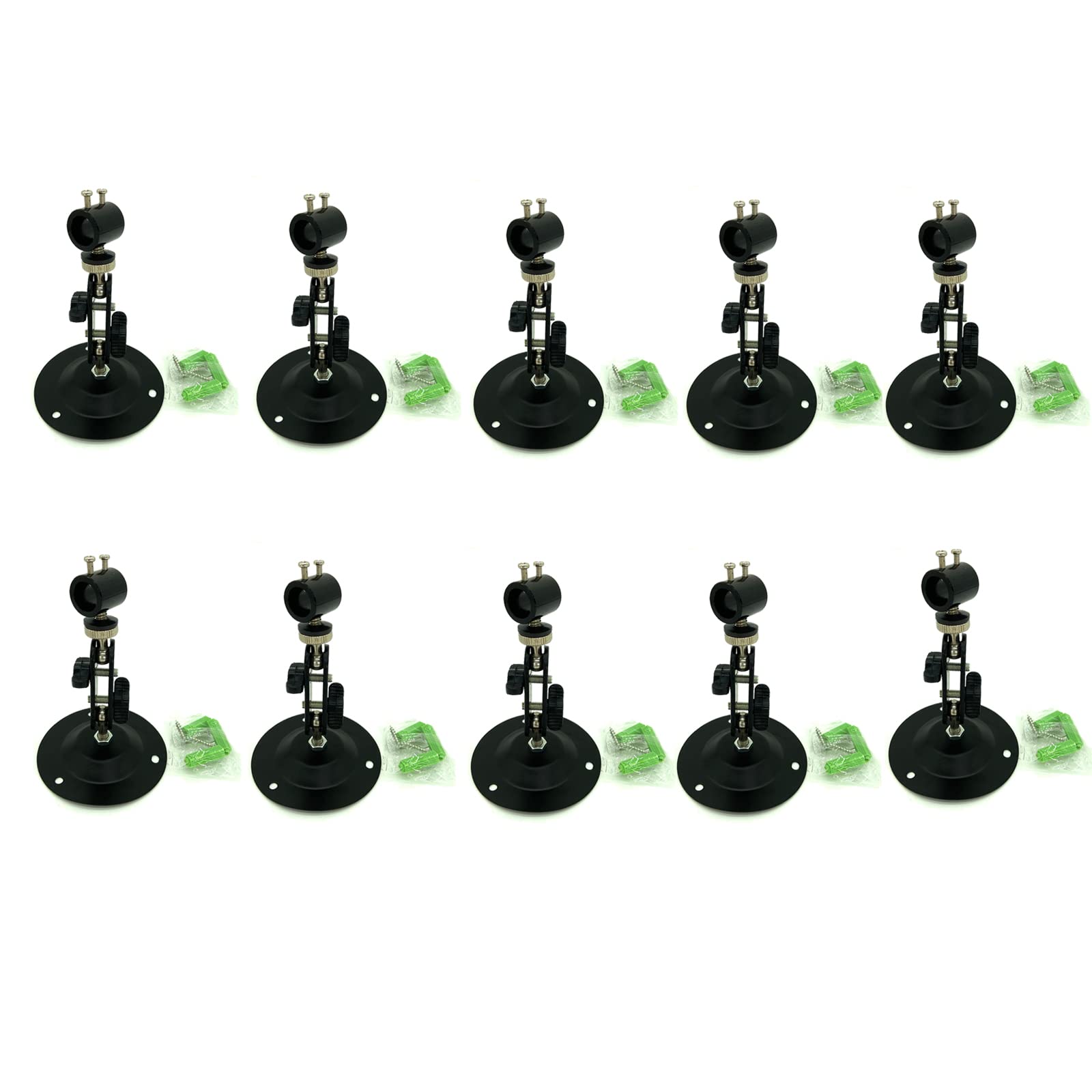 Beitesi Black Laser Positioning Bracket Laser Module Fixing Bracket 360-Degree Adjustable Positioning Bracket 12Mm(10Pack)