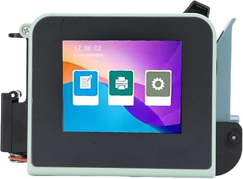 Asixxsix Portable Mini Handheld Inkjet Printer, 2.4 Inch, Quick Dry Ink, with Fast Printing for All Surfaces