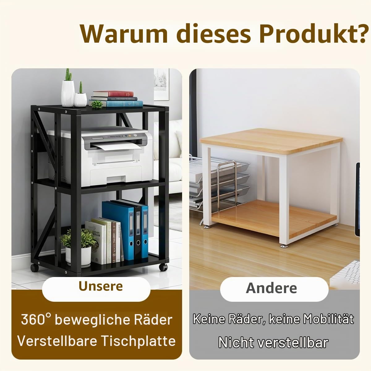 TV HiFi Rack Audio Schrank, 2/3-stufiges Stereo-Rack, AV-Regal, Medienregal Mit Verstellbaren Einlegeböden, HiFi-Ständer Für Home, Office, Theater, Küchen, Videoturm(Style 1)