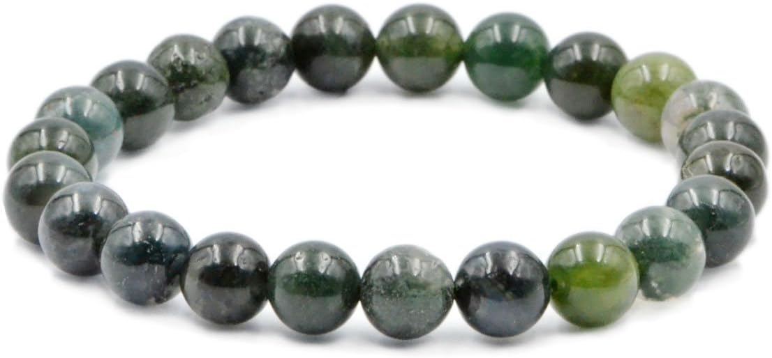AD Beads Natural Gemstone Round Beads Stretch Bracelet Healing Reiki 8mm
