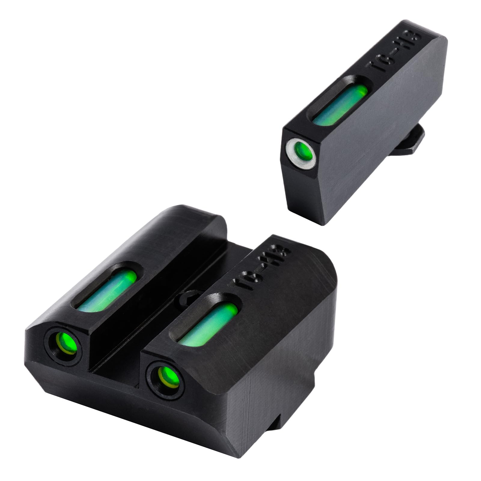 TRUGLO TFX Handgun Sight | Durable Shock-Resistant Compact Brightly Glowing Tritium &amp; Fiber-Optic Xtreme Day/Night Sight for Handguns