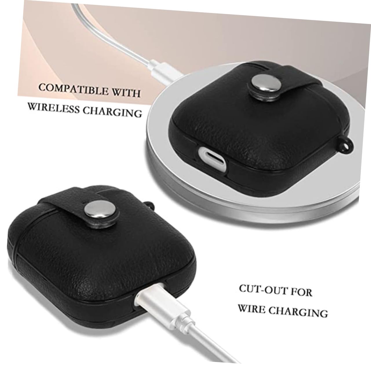 BESTonZON 5piezas Funda Protectora De PU para Auriculares Inalámbricos Diseño y Decorativo para Actividades