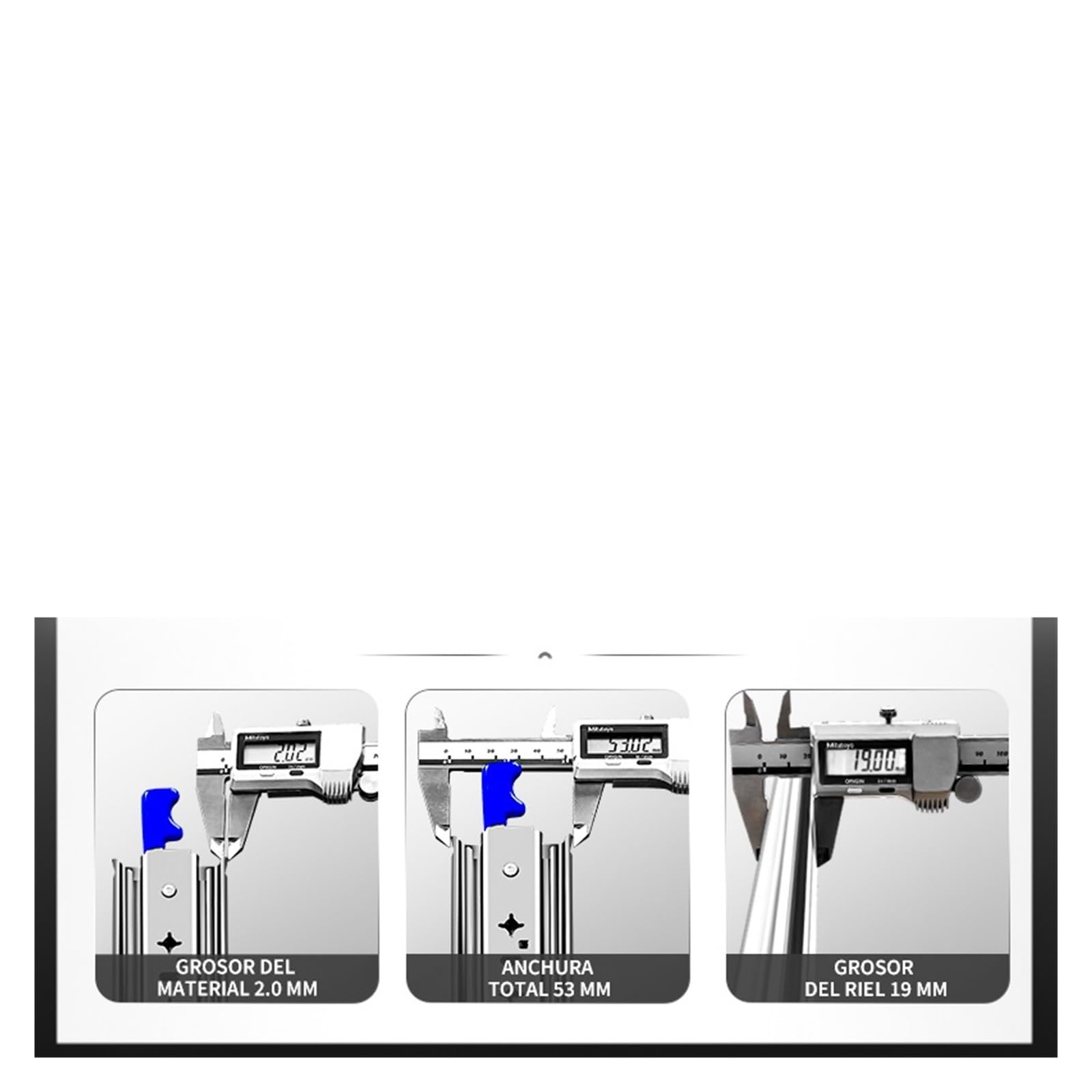 Guide for cassetti industriali Guide di bloccaggio ad estensione totale da 53 mm - Capacità di carico di 120 kg for mobili e camper 1 pezzo(40 inch)