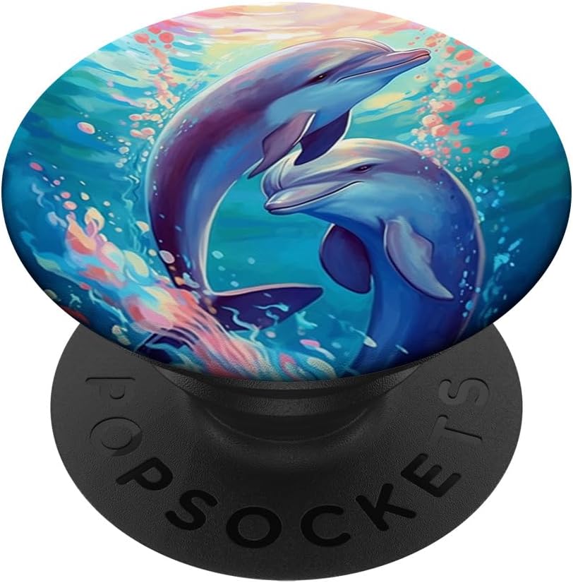 Pop Sockets Grip Stand Dolphins PopSockets PopGrip for MagSafe