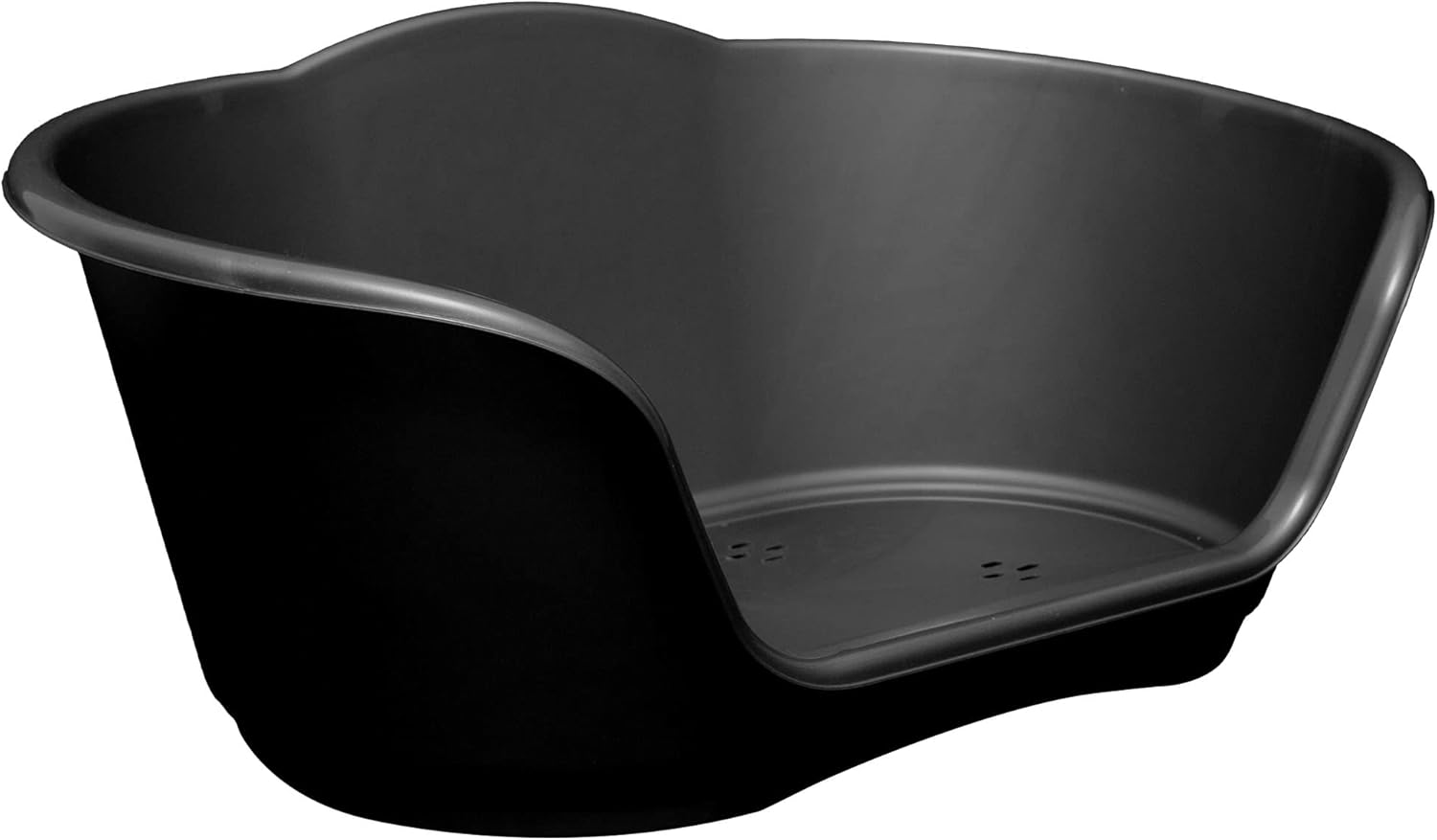 KAPCO Small Plastic Pet Bed (Black) Heavy Duty, Strong, Durable