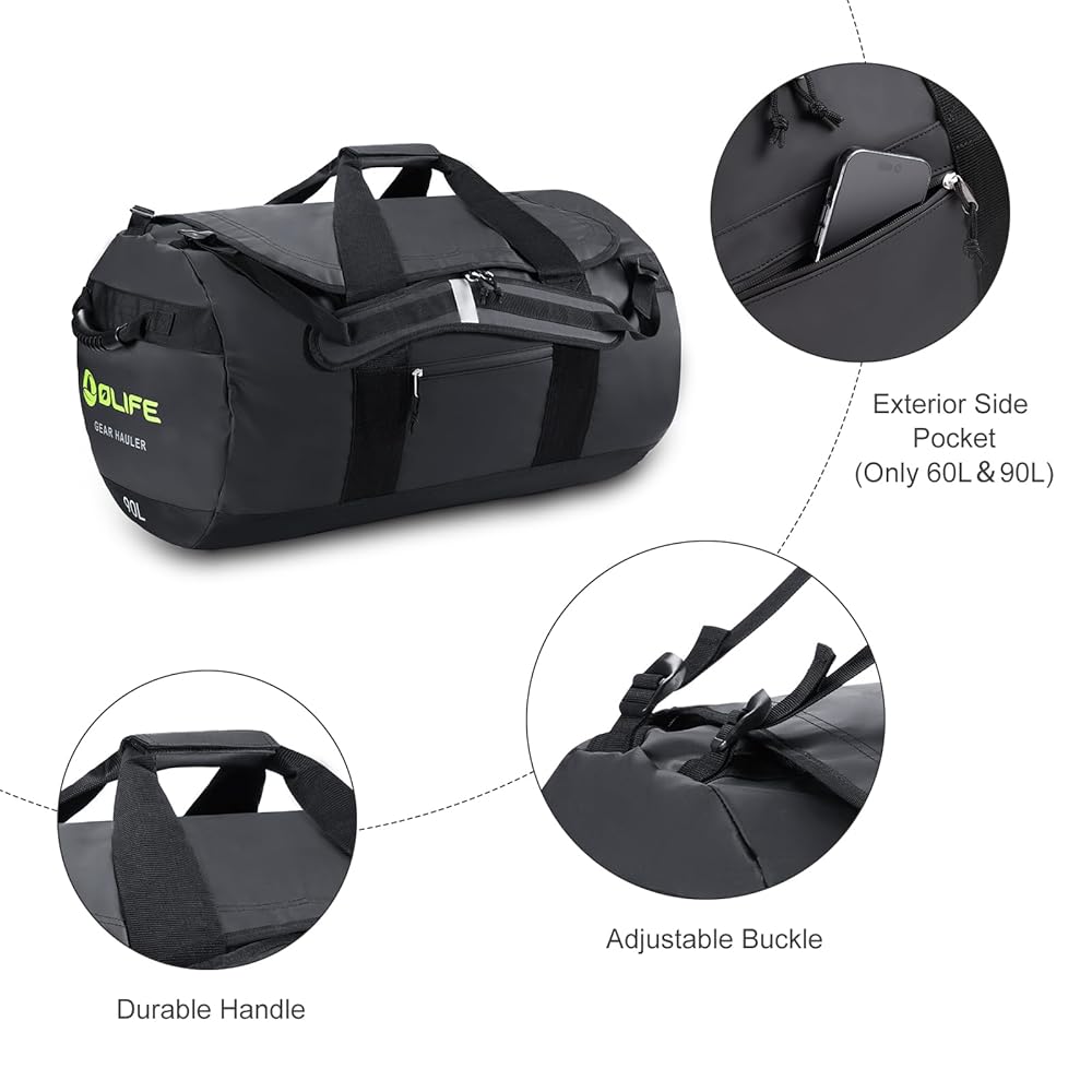 Borsone Da Palestra Vllcsla 32,2L Con Scomparto Scarpe - Idrorepellente, Verde - Foto 2