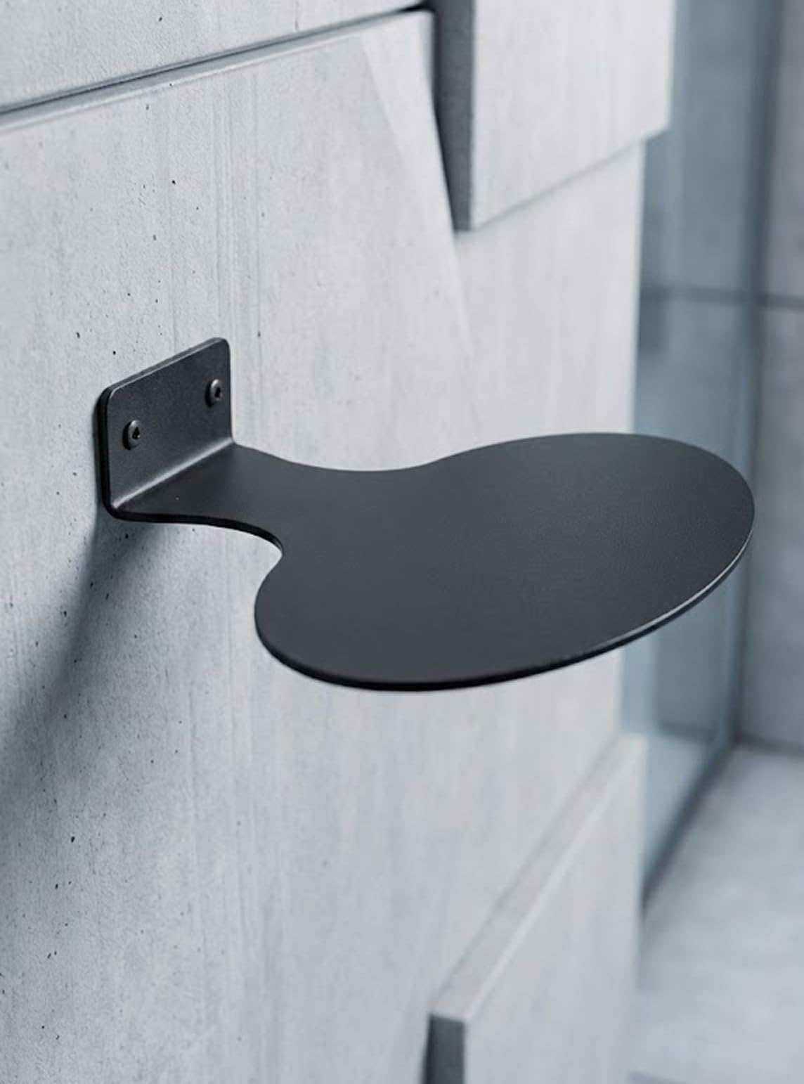 Wall Mounted Shoe Display Stand Black, Pack of 20 | Wall Mount, Oval Shape-image-24