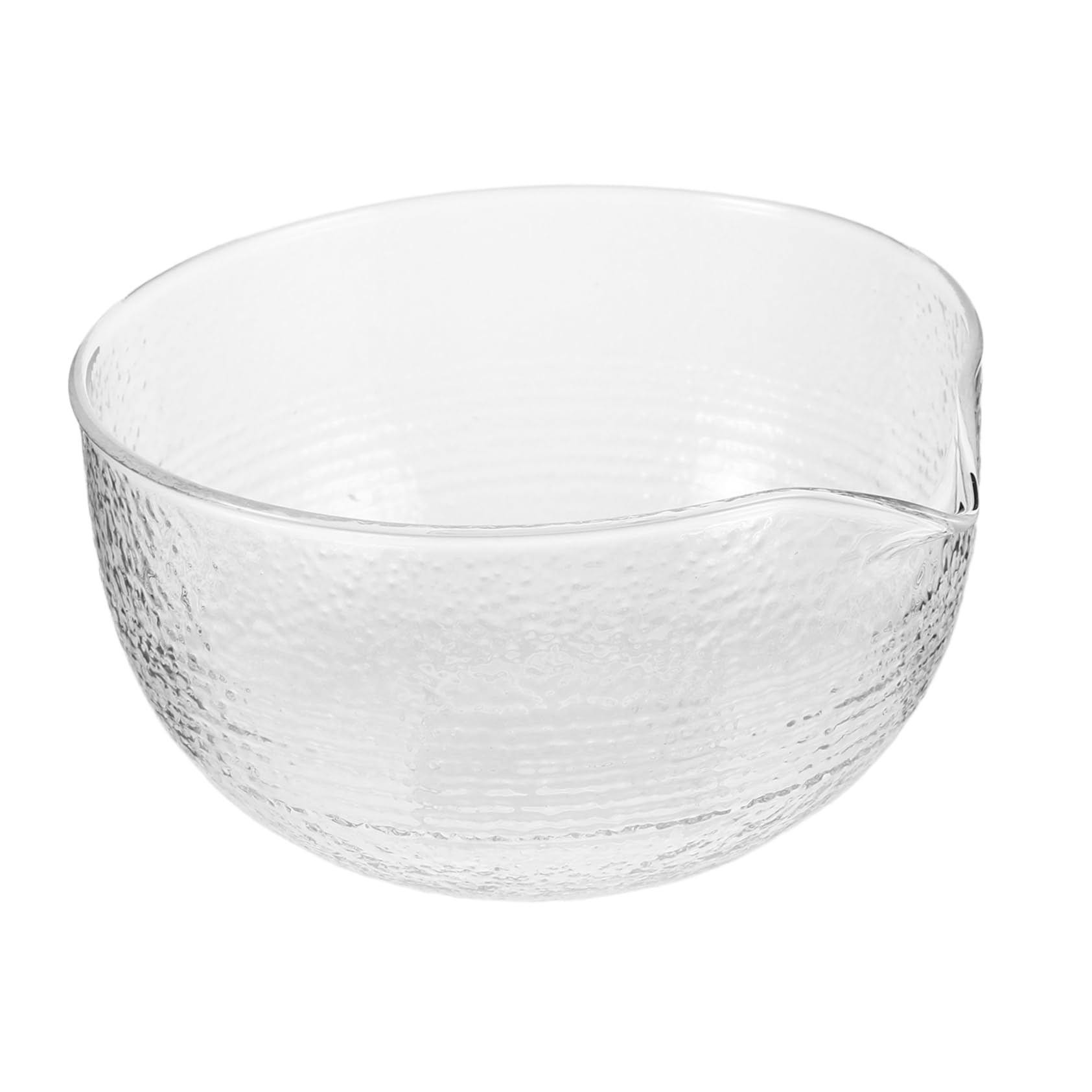 Alipis Transparent Glass Matcha Bowl with Spout Traditional Japanese Style Tea Bowl for Authentic Tea Accessory for Gatherings and Home Office Use