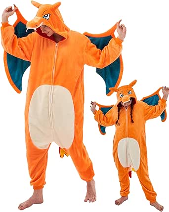 Pigiama Dragon Onesie - Tuta Animale Morbida Per Halloween E Casa, Unisex - Foto 7