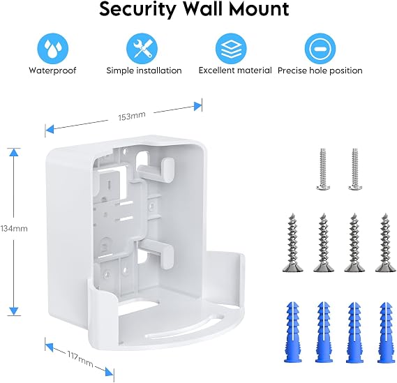 Wall Mount for eero Pro 7 Tri-band Mesh Wi-Fi 7 Router Space-Saving Holder with Cable Management, Easy to Install Includes Screws, Compatible Only with eero Pro 7 for Wall & Outlet Mounting (1 Pack)