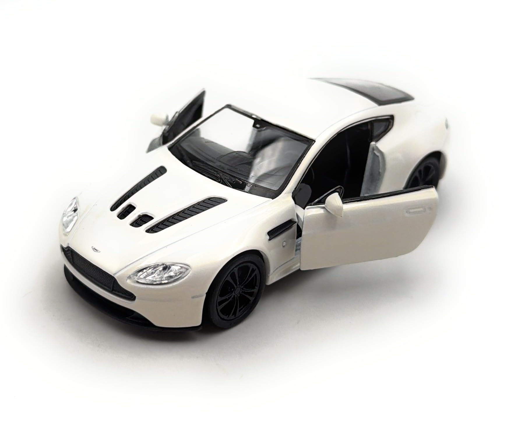 Toi-Toys Welly Aston Martin V12 Vantage S model car, miniature car, scale 1:39 / length 12cm, white