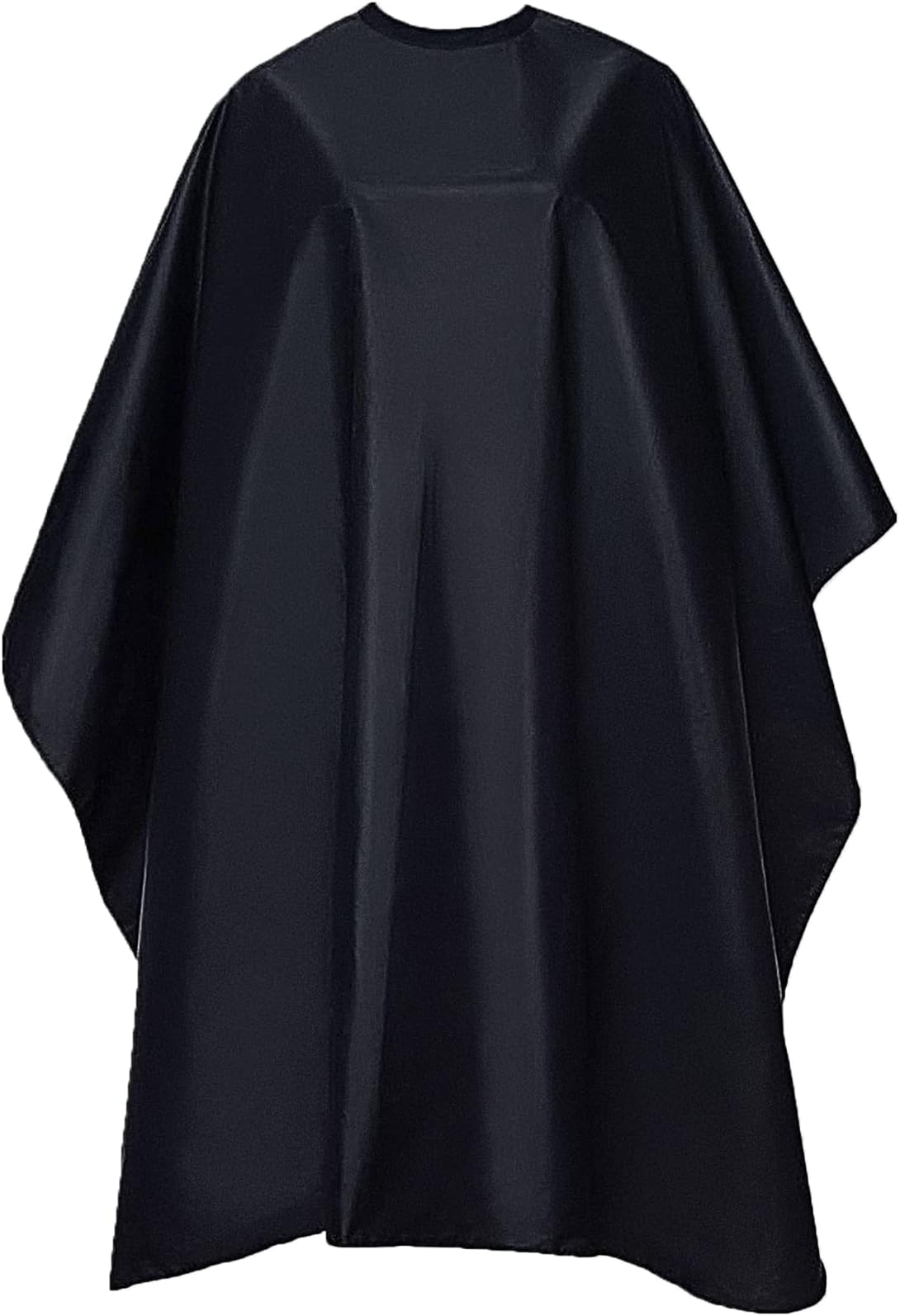 Professional Salon Cape, Adjustable Barber Cape with Snap Closure, Waterproof Stain resistant Black - 59 x 51'' / 150cm x 130cm