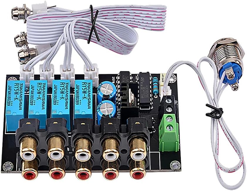 CZDYUF Stereo Amplifier Four Way HiFi Ac Audio Switch Board