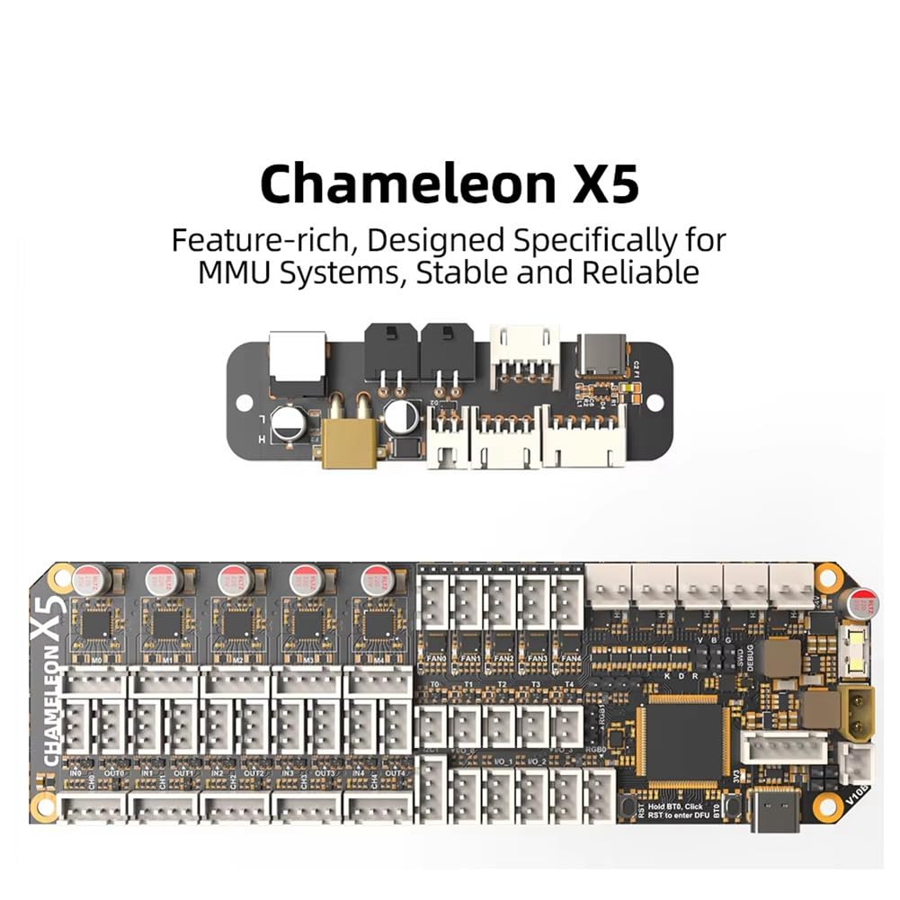 ERCF QuattroBox MMU płyta systemowa Chameleon X5 płyta główna obsługuje suszenie gorącym powietrzem z komunikacją USB/CANBUS