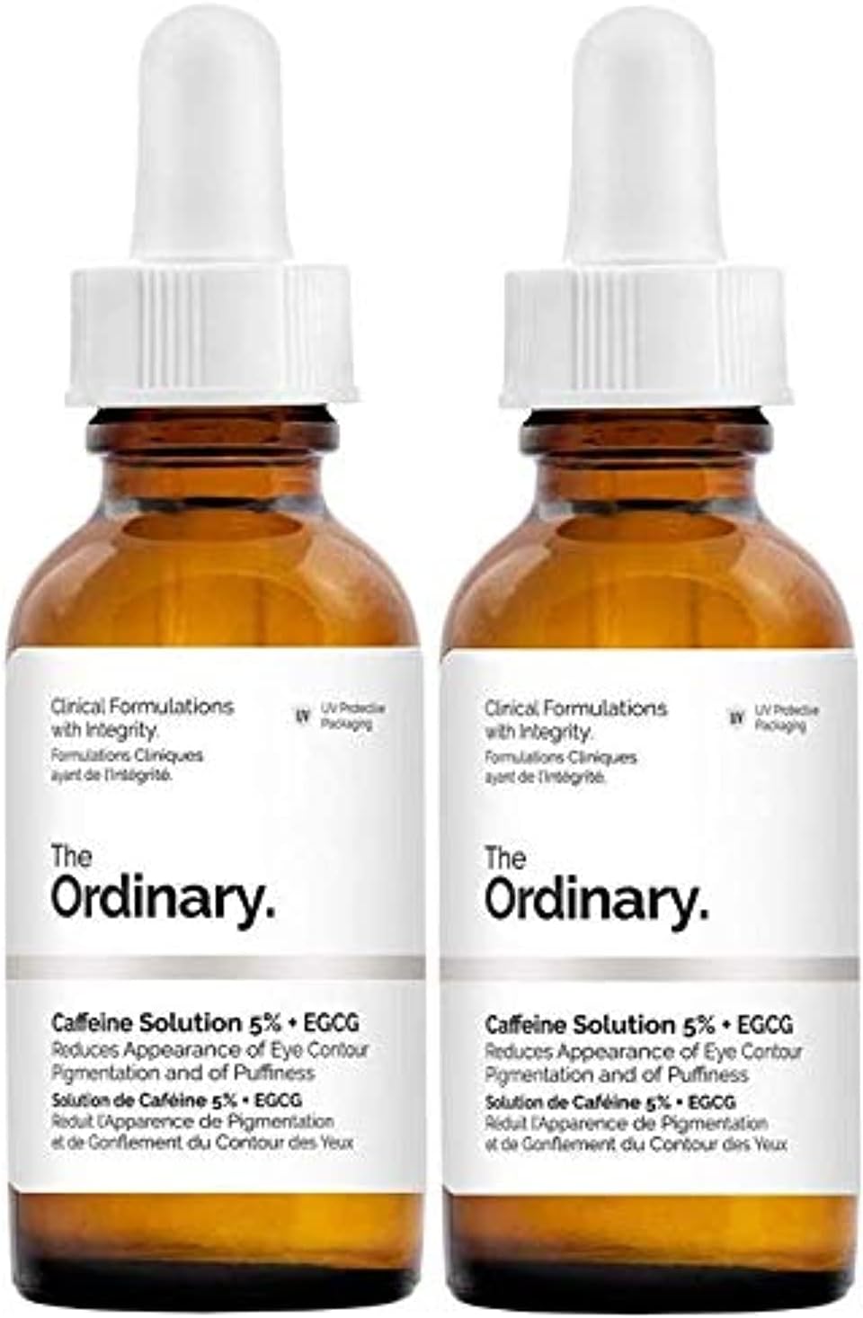 2 Pack of The Ordinary Caffeine Solution 5% + EGCG (30ml): Reduces Appearance of Eye Contour Pigmentation and Puffiness