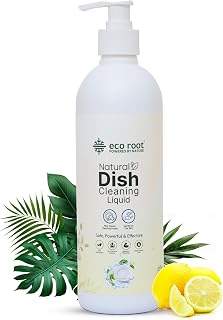 ECOROOT Natural Dish Cleaning Liquid Plant-Based Ingredients for Dishwashing Liquid, Baby Safe, Skin Safe, Pet Safe, Eco-F... Price In India