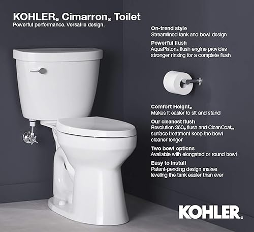 Miniatura 2 de KOHLER Cimarron Comfort - Cuenco para inodoro con altura alargada para silla