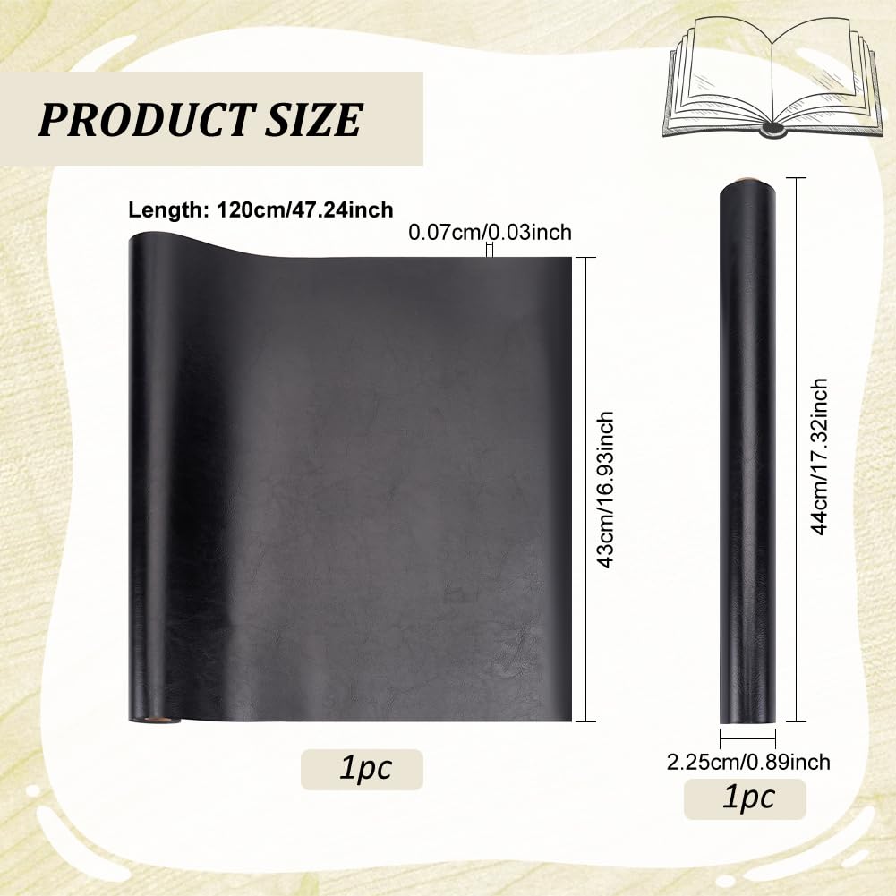 OLYCRAFT similpelle in finta pelle 120 x 43 cm 0,7 mm spessore per rilegatura libri copertina