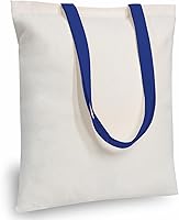 Vista 25 de TOPDesign Paquete de 10 bolsas de mano económicas de algodón de 11.8"x13", bolsas de tela ligeras y pequeñas reutilizables para compras