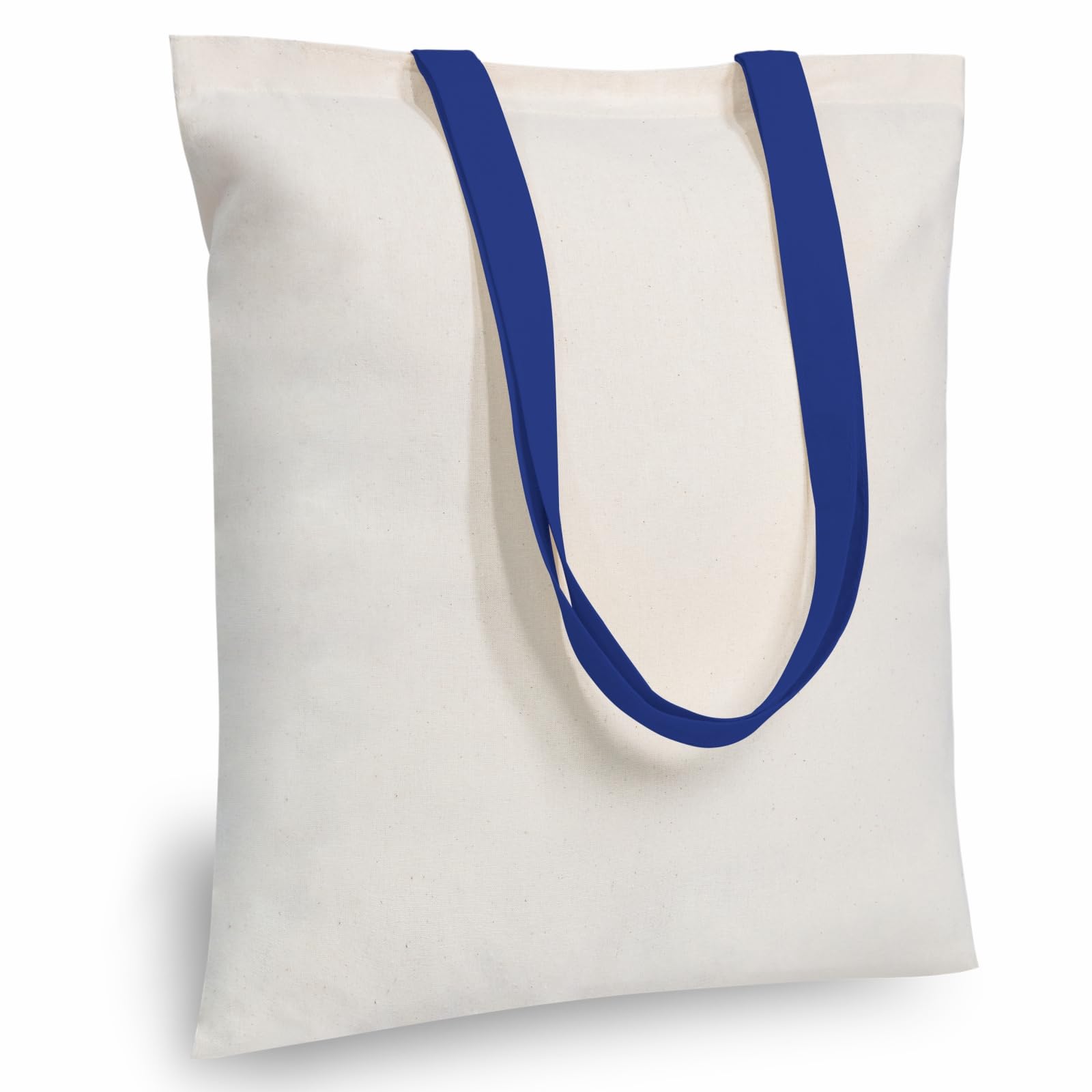 TOPDesign 6-Pack Economical 16"x15" Cotton Tote Bag, Lightweight Medium Reusable Grocery Shopping Cloth Bags, Suitable for DIY, Advertising, Promotion