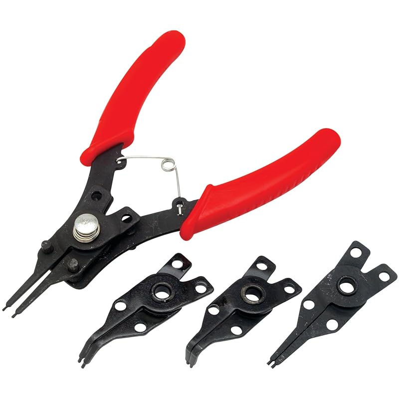 Performance Tool 1435 Kit de Alicate para Anéis de Retenção com Cabeças Intercambiáveis, 5 Peças