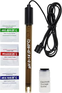 0-14 pH Électrode 200 cm de long pH sonde avec câble connecteur BNC fiable pour surveillance continue