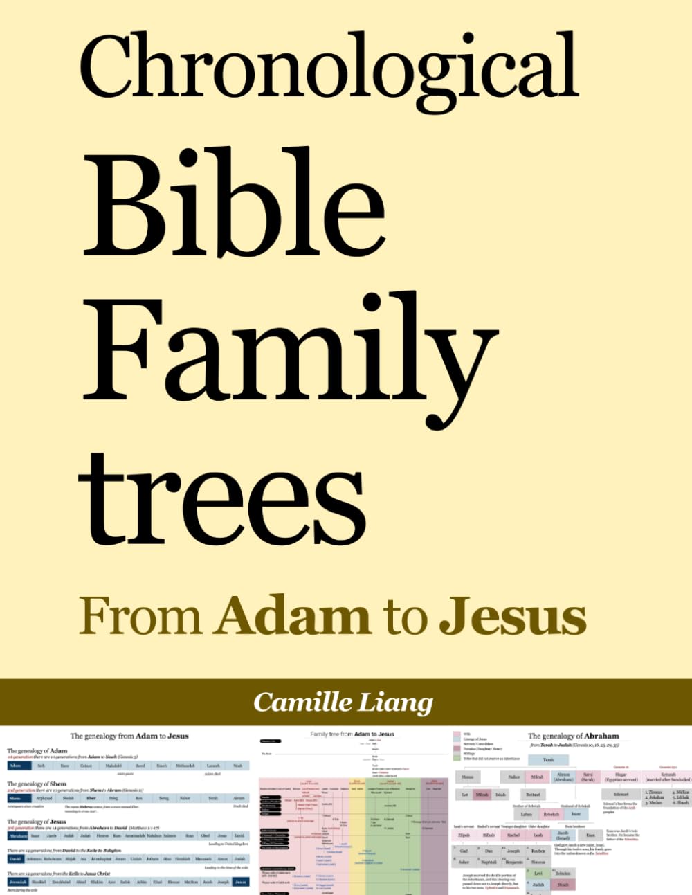 Biblical Family Trees from Adam to Jesus: The complete chronological Bible family tree for study and devotion, from Old to New Testament, including false gods and their influence on biblical history