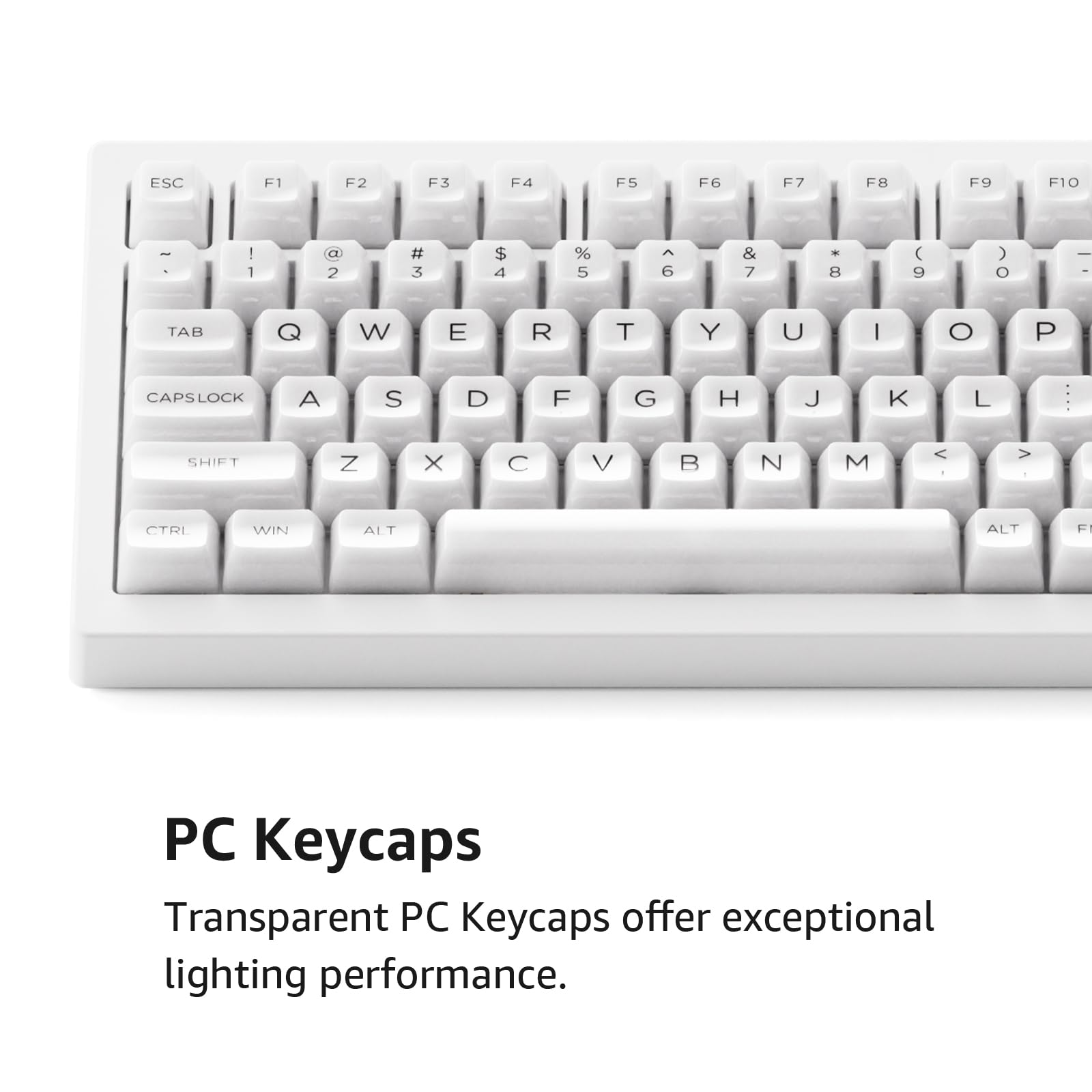 Amazon.com: Akko 5075B Plus Shine-Through Mechanical Keyboard 75