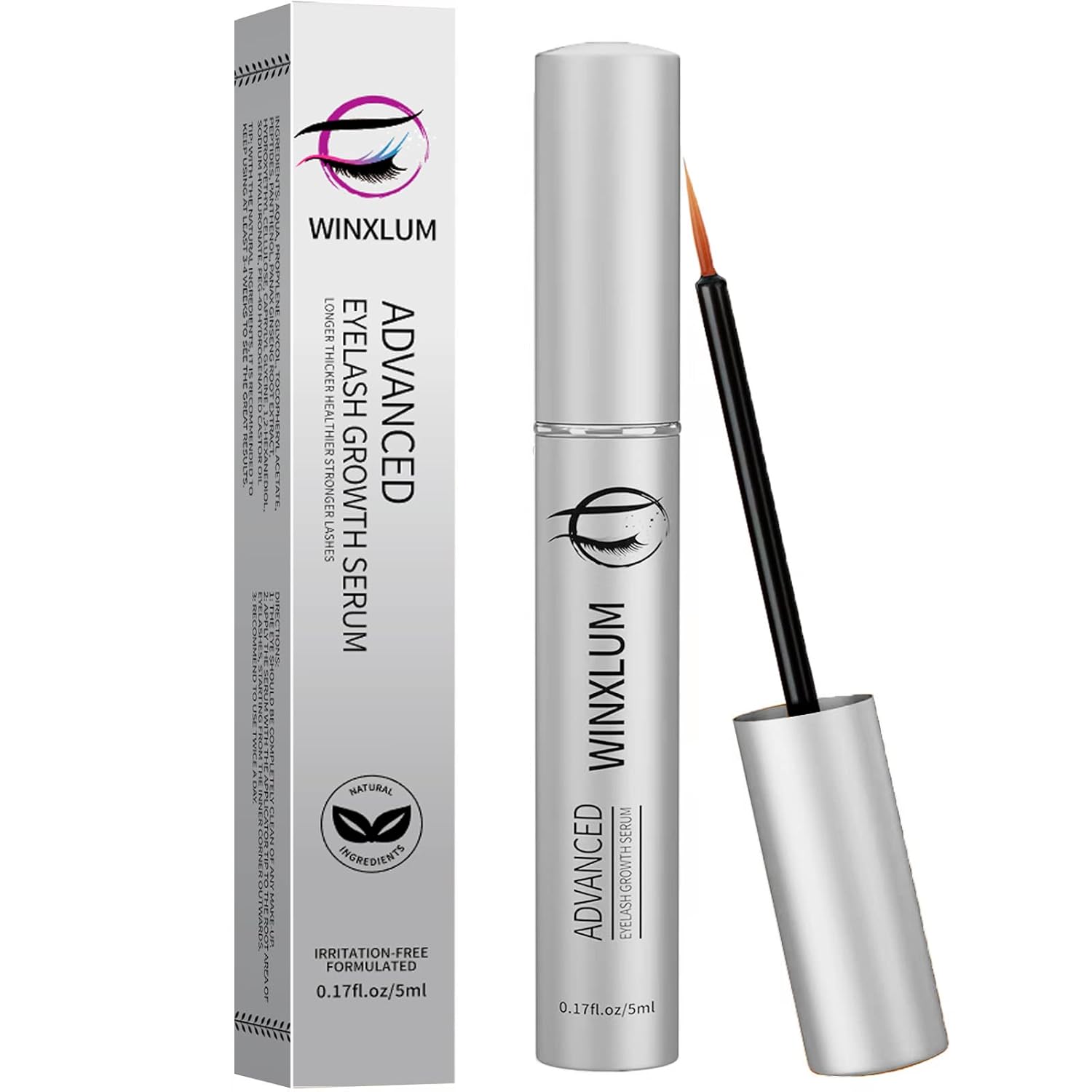 Premium Eyelash Growth Serum, Lash Growth Serum 5ML, Eyebrow Growth Serum with