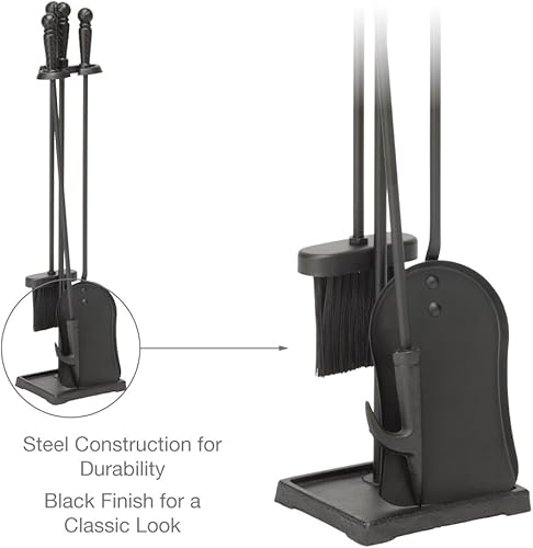 Miniatura 3 de Uniflame T40140BK - Fireset de 4 piezas, color negro