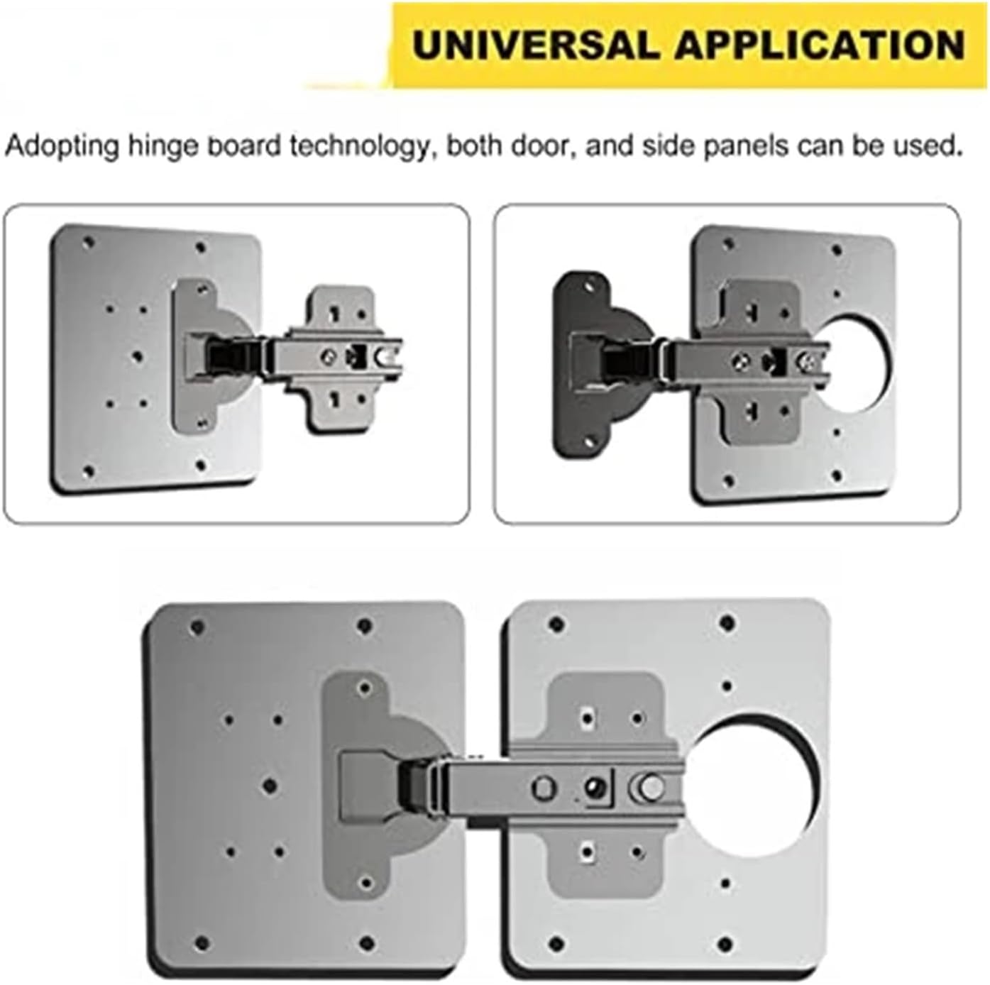 12Pcs Cabinet Hinges Repair Plate Set Stainless Steel Hinge Repair Brackets Kit with Fixing Screws for Furniture Shelves Cabinet