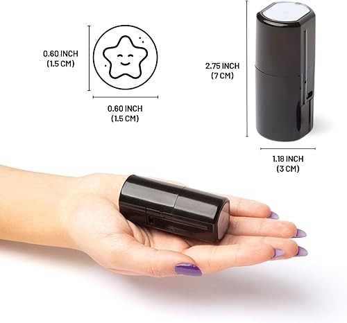 Miniatura 3 de Sellos autoentintados para profesores para calificación, sello de evaluación multicolor, sellos de comentarios motivacionales, sellos de revisión de