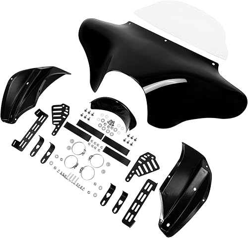 Miniatura 9 de TCMT Kit de accesorios de montaje de parabrisas de carenado exterior mate para Suzuki Boulevard C50 2005-2019 Yamaha V Star 1100 Classic 650 Classic