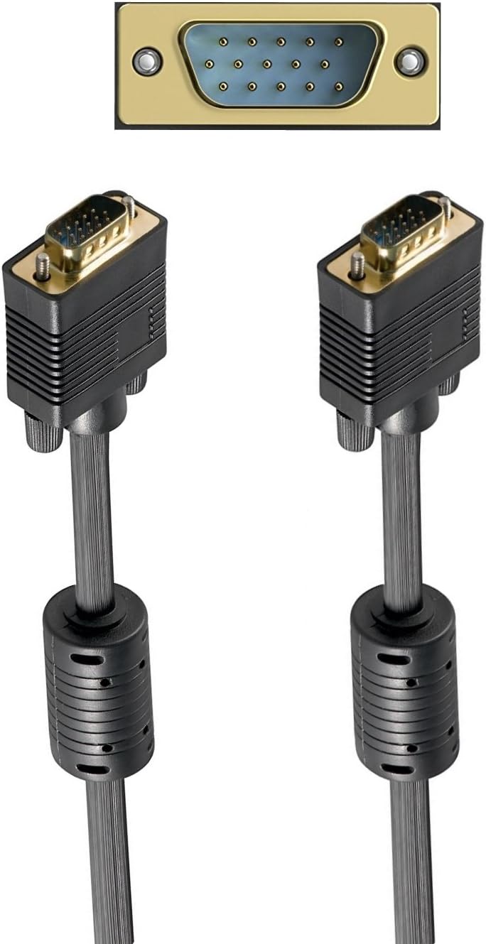 Ewent ew-110107 SVGA/VGA Cable, Black 1.8 metri Black