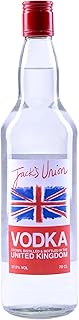 Jack’s Union Vodka 70cl (ABV 37.5%) - 100% British Vodka by Real English Drinks | Premium Small-Batch Artisan Spirit, Proudly Flying the Union Jack Flag - Slightly Spicy, Clean & Smooth