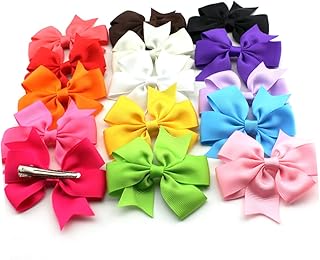 ibasenice 15 Grampos De Cabelo Para Crianças Arcos De Bebê Presilhas De Bebê Para Bebês Arcos De Cabelo De Jacaré Grampos De Cabelo De Jacaré Laços De Jacaré Gravata Borboleta Acessórios De