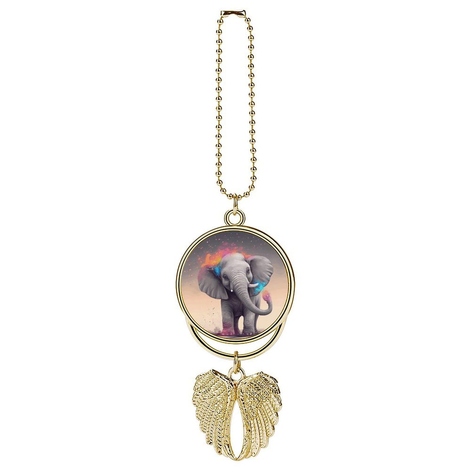 Animal Cartoon Elephant Car Pendant Hanging Swing Auto Rear View Mirror Hanging Car Rear View Mirror Charm Truck Hanger Ornament Charm for Car Rear View Mirrors Accessories