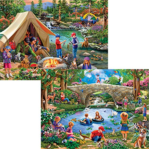Bits and Pieces - Set of Two (2) 300 Piece Jigsaw Puzzles