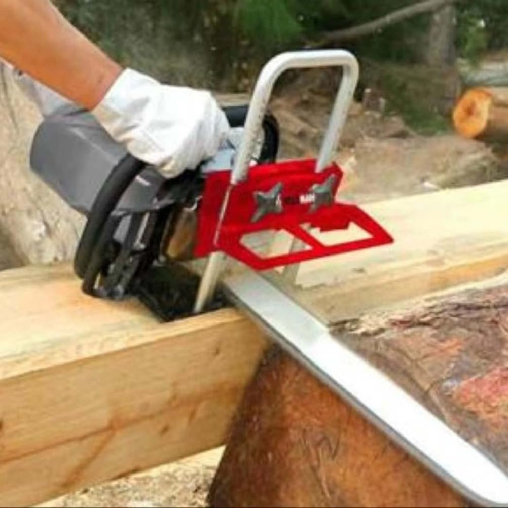 Supporto per motosega e cavalletto, per tronchi e assi, supporto pieghevole in metallo regolabile per la lavorazione della legna da ardere e la lavorazione del legno fai da te