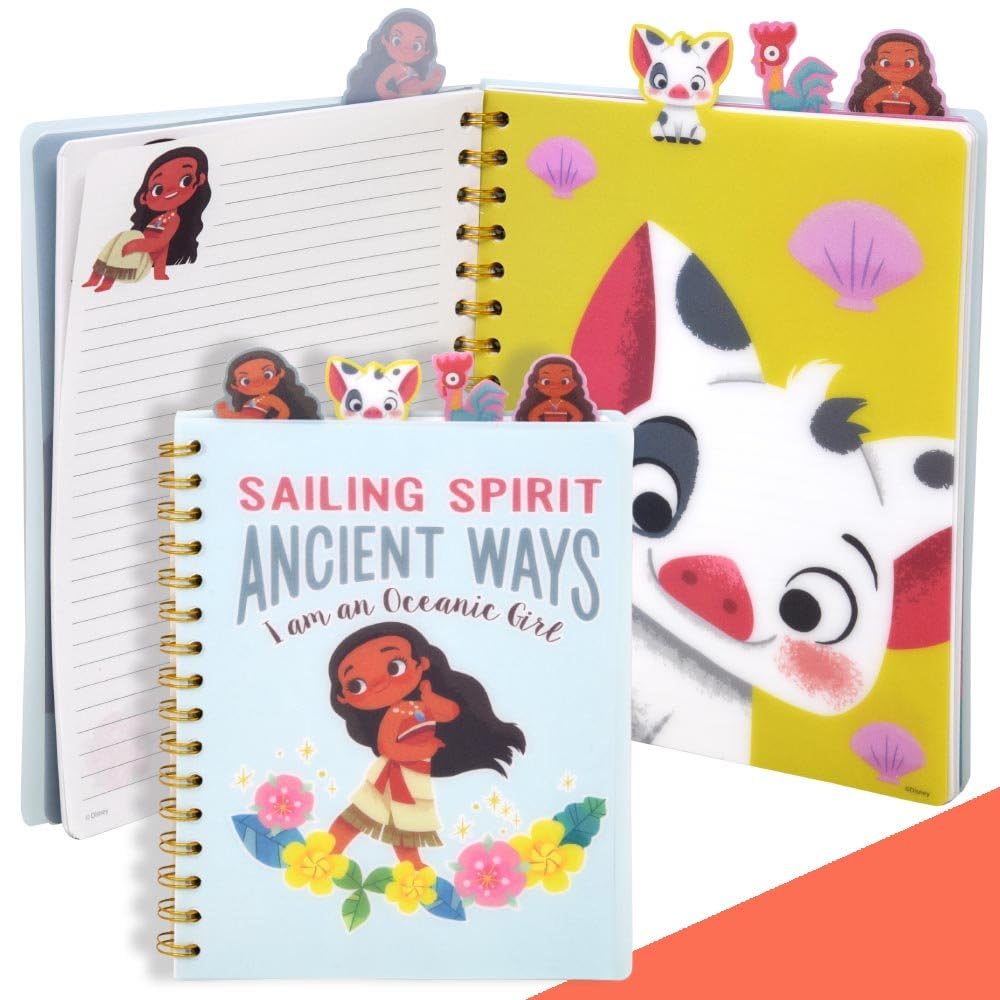 Carnet Moana 2 à onglets et spirales à offrir pour un anniversaire - 2