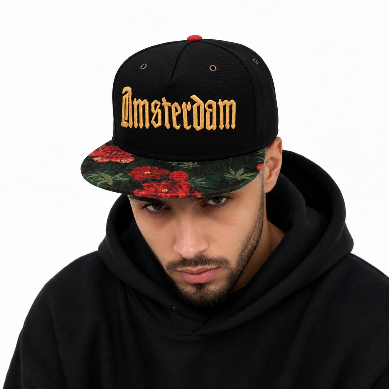 VRITRAZ Comfortable Polyester 3D Printed Hip Hop Cap for Men & Women | Adjustable Snapback Closure Flat Brim Baseball Hat | Lightweight Urban Streetwear Headwear for Dance, Skateboarding, Gym, Sports-image-15