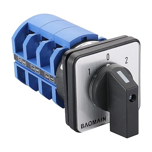 Miniatura 4 de Baomain Interruptor giratorio universal SZW26-63D303.3 660V 63A 3 posiciones 3 fases