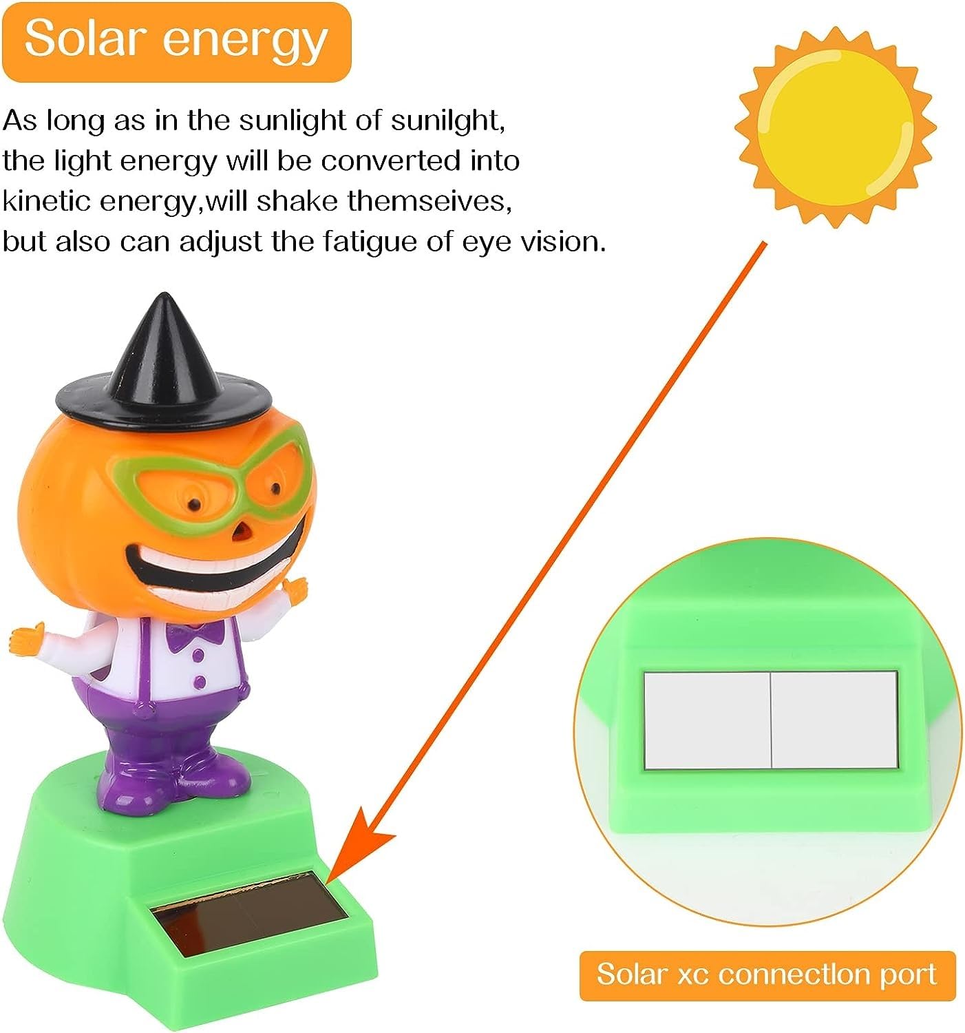 Amazon.co.jp: 4個 ハロウィンダンシングフィギュア - ソーラー 